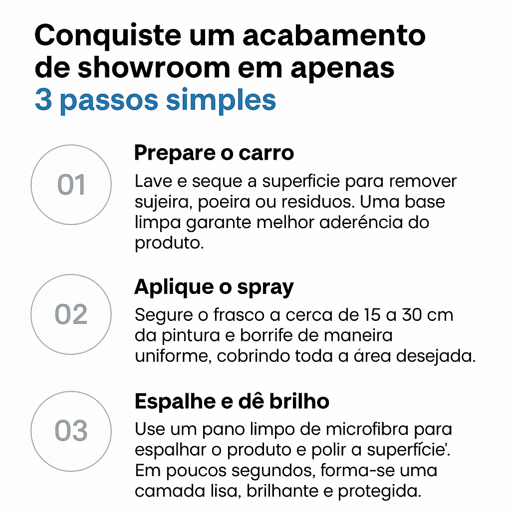 Restaurador Spray Brilho & Proteção - DESCONTO DE LANÇAMENTO!🔥